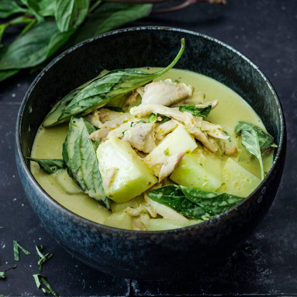 Grünes Thai Curry mit Hühnchen
