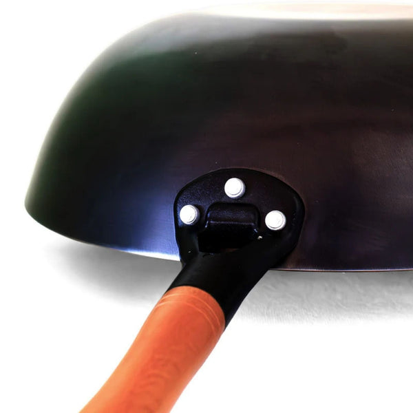 Karbonstahl Wok 26 cm - formstabil - ohne Einbrennen - Yak Thai