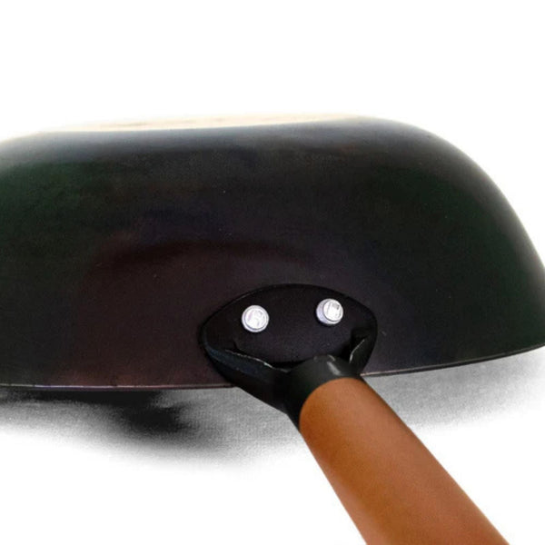 Karbonstahl Wok 26 cm - formstabil - ohne Einbrennen - Yak Thai