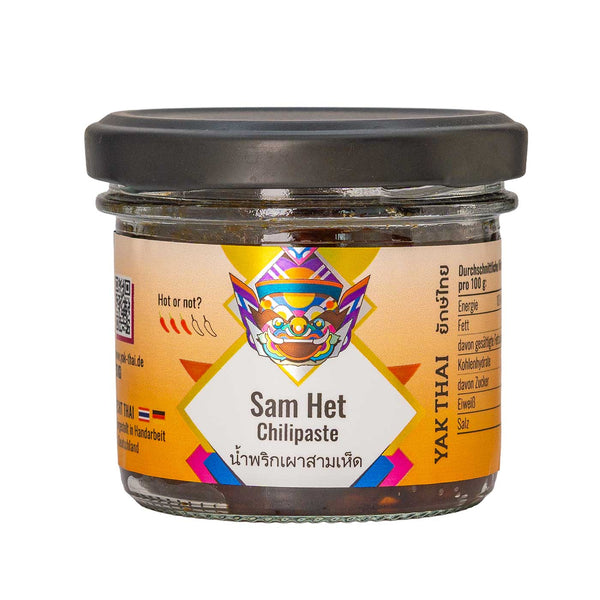 Thai Chilipaste mit Pilzen - Namprik Pao Sam Het - Yak Thai
