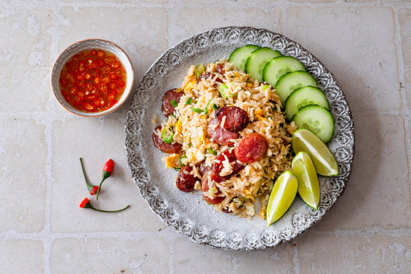 Khao Pad Gun Chiang – Gebratener Reis mit süßer Thai-Wurst