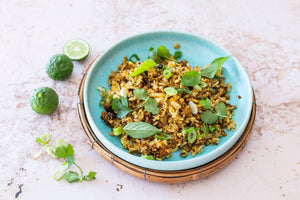 Khao Pad Sai Ua – Gebratener Reis mit scharfer Sai Ua - Yak Thai