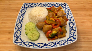 Look Chin Pad Priau Wan - Fleischbällchen in süß-sauer Soße - Yak Thai