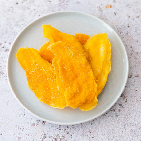 Getrocknete Mangostreifen - gezuckert - Yak Thai