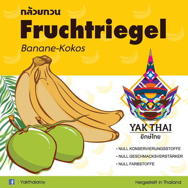 Fruchtriegel - Banane Kokos - Yak Thai